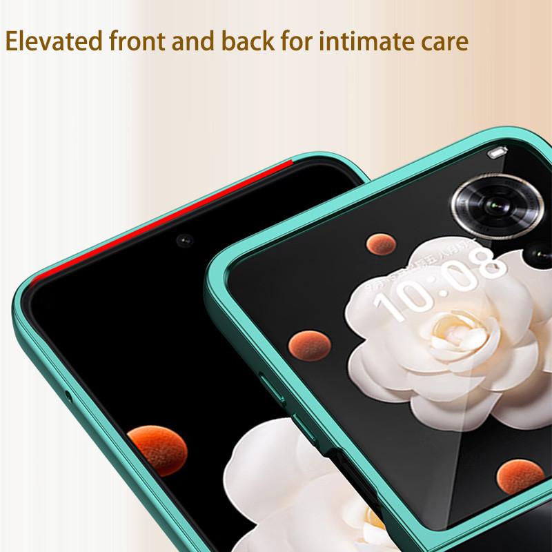 Case For Honor Magic V Flip MagicV VFlip Ultra Thin Hard Electroplated Color / Split Body Transparent Cover Protection Shockproof Back Anti Drop Shell