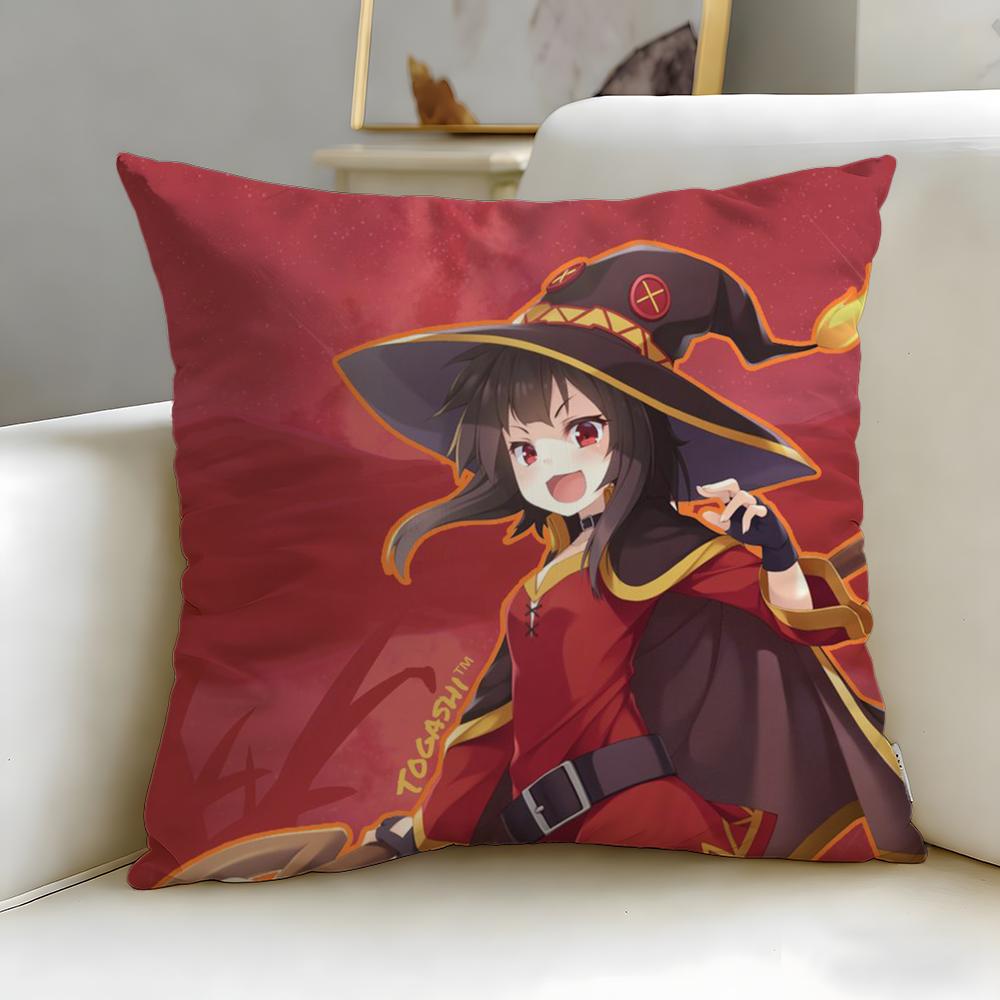Beliebter Anime-Charakter Megumin Kissenbezug Weich & Leicht zu Waschen – Vielseitig für Sofa, Bett, Reisen Und Büro
