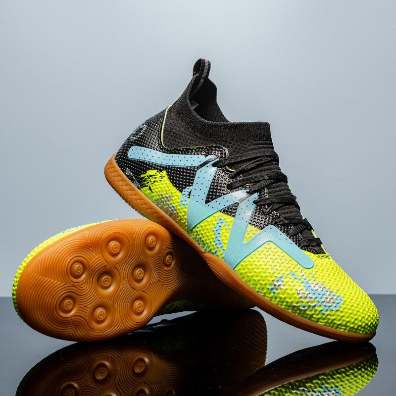 2025 New Neymar Avocado Graffiti Color Scheme Boys and Girls Youth Tendon Sole Football Shoes