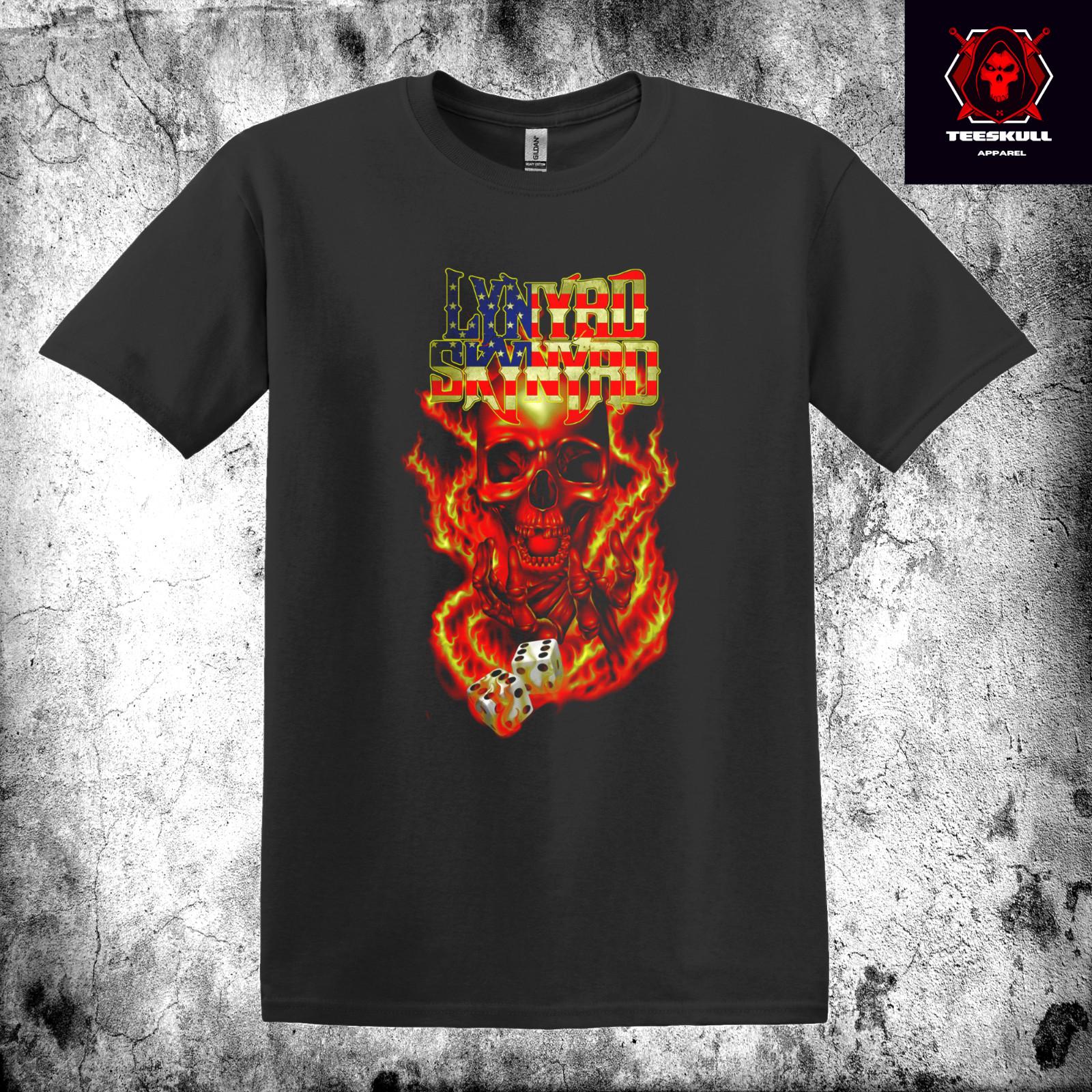 26 Lynyrd Skynyrd Heavy Metal Rock Band Halftone Print Unisex T-SHIRT S-3XL Unisex T-Shirt M