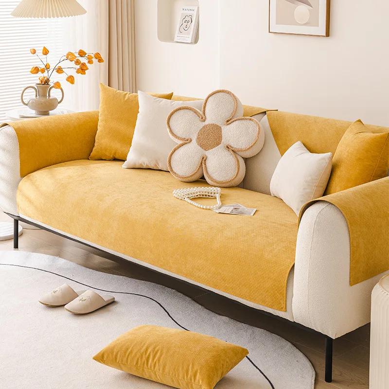 Wasserdichter und Urinbeständiger Sofabezug Rutschfest Langlebig Leicht zu Reinigen Geeignet für Alle Jahreszeiten Anti-Katzenkratz Sofakissen