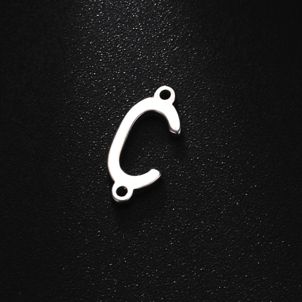 

Cazador 5 Pcs/Lot Stainless Steel Gold Color Capital Letter DIY Charms for Jewelry 26 A-Z Alphabet Pendant for Necklace Bracelet Silver