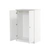 Small Wardrobe with Rail, 2-Door Wardrobe, Bedroom, Living Room, Children's Wardrobe, MDF, White