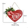 Heart-Shaped Wooden Love Plaque for Valentine's Day Decor