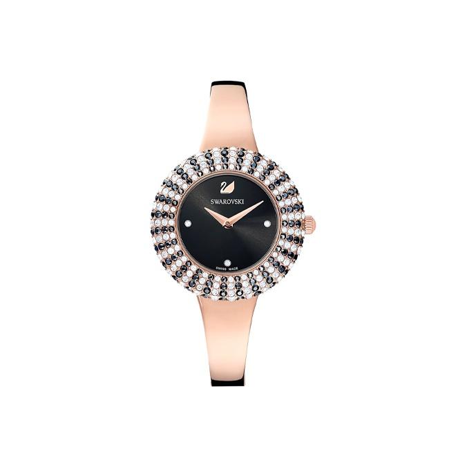 

Swarovski Crystalline Delight Watch Quartz Movement Metal Strap Black Dial Women watches Metallic 5484050 Black Dial