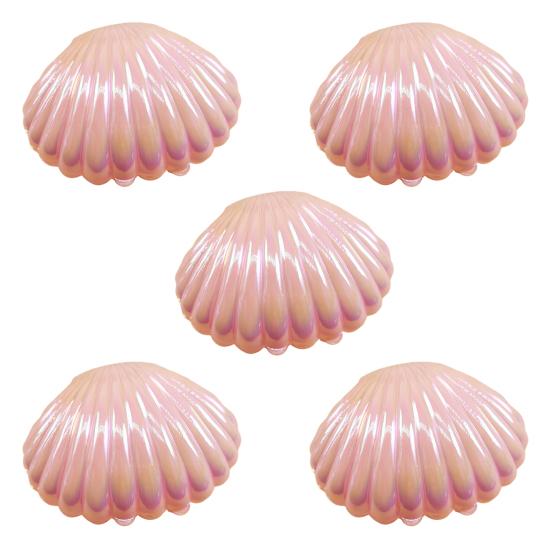 Sea Shell Candy Box Mermaid Shell Treat Container Plastic Chocolate Box Jewelry Holder for Wedding Birthday Shower Decoration