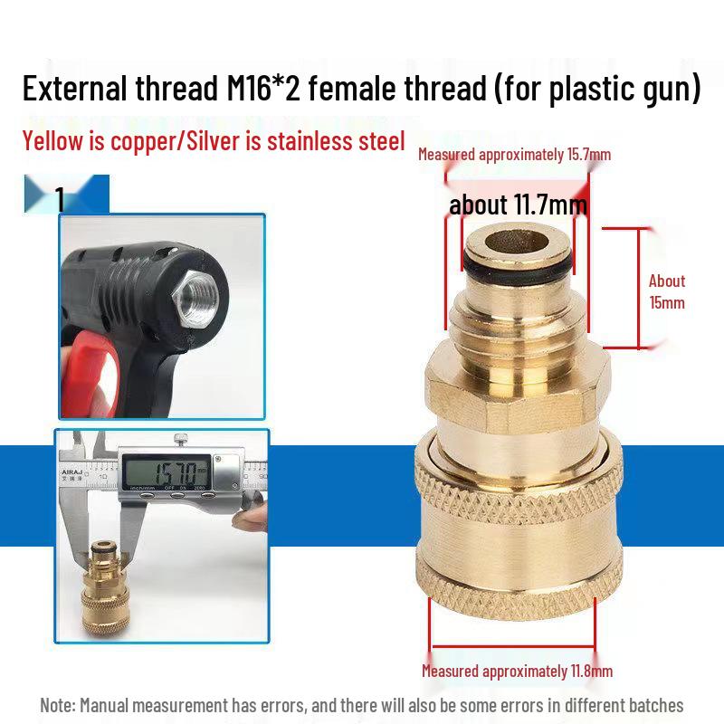 High-Pressure Car Wash Foam Gun Nozzle with 1/4 Quick Connect Adapter