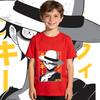One Piece Luffy Print Tee 100 Cotton T Shirt for Boys and Girls Kids Casual Wear Soft Fabric Summer Short Sleeve