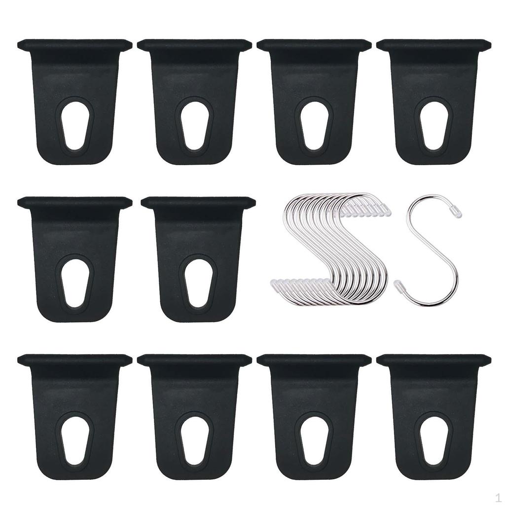 10 Pack RV Awning Hooks, Lightweight Hooks