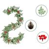 Artificial Christmas Garland Pendant Cascading Winter Greenery for Hotel Home