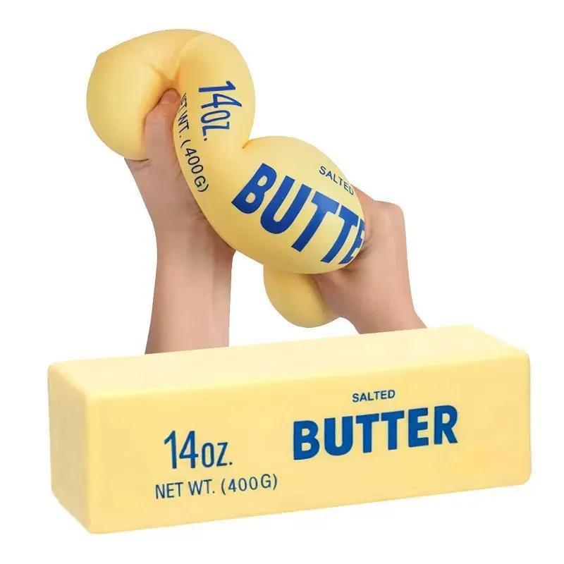 1 Stück langsam aufgehendes Squishy Butter-Stift Antistress Fidget Spielzeug Stressabbau Weich zum Quetschen Elastisch Scherzartikel für Erwachsene Party Geschenk