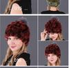 Women's Fur Hat with Rex Rabbit and Fox Fur Pompon for Autumn and Winter