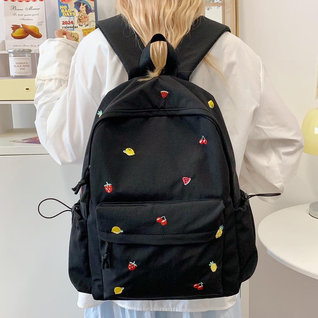 Korean version schoolbag ins niche backpack cute Japanese junior high school students high value large capacity backpack