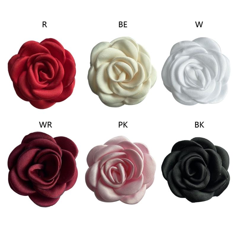 Camellia Corsage Pins Camellia Brooches Camellia Lapel Pins Jewelry Accessories for Sweater Skirts Dresses Decorations
