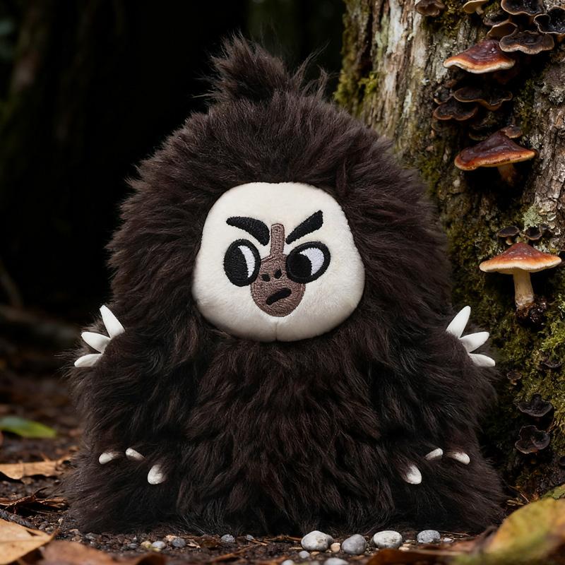 Kawaii White-faced Saki Plush Toys Interesting Animal Dolls Exquisite Desktop Ornaments Fluffy Decorative Dolls Birthday Present