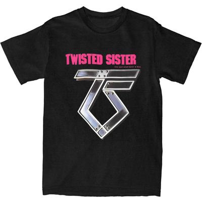 Twisteds Sister Μπλουζάκια με Γραφική Εκτύπωση για Άνδρες Γυναίκες Ροκ 100% Βαμβακερό T-Shirt Ρούχα