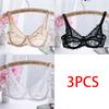 Europe and The United States Thin Single-layer Sexy Bra Full Lace Steel Ring Cottonless Bra Adjustable Big Yards Bra