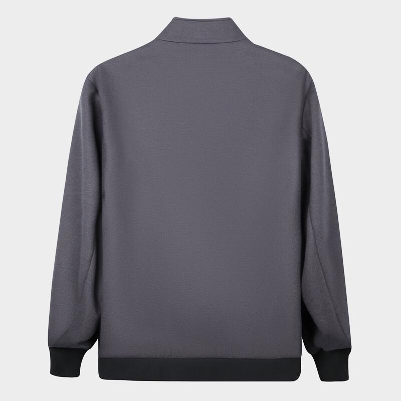 Caizi Men's Stand Collar Wool Blend Casual Jacket