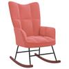 Day and Night - Day and Night Pink Velvet Rocking Chair