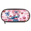 New Stitch Stitch Single-Layer Student Pencil Case Square Large-Capacity Polyester Stationery Box Printable Picture
