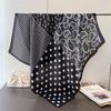 Fashion Puzzle Simulation Silk High-end Large Square Scarf Silk Scarf Printing Travel Shawl Scarf Sunscreen Headscarf Women's Scarf