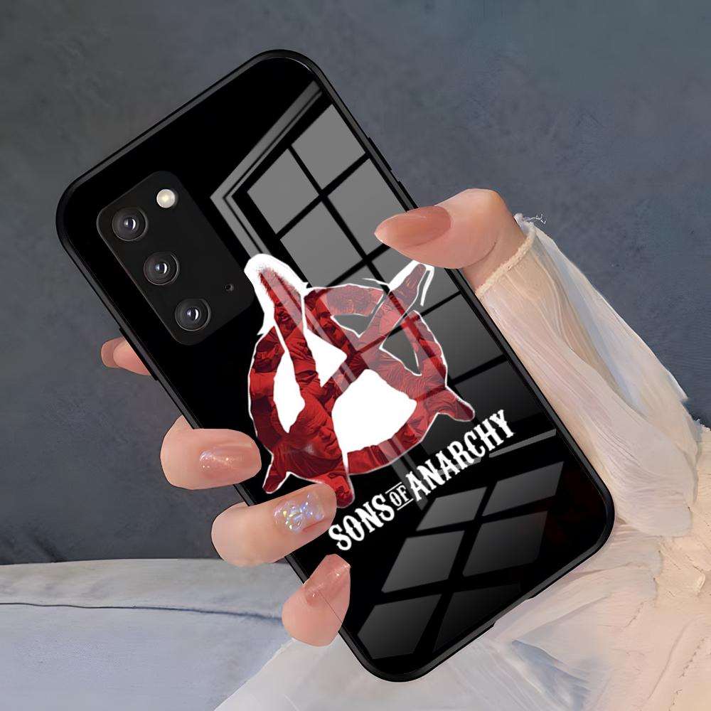 S-Sons Of Anarchy TV Phone Case For Samsung S26 S25 Plus S20 S20 Plus S22 Ultra S23 FE S21 Plus S21 Ultra Glass Cover