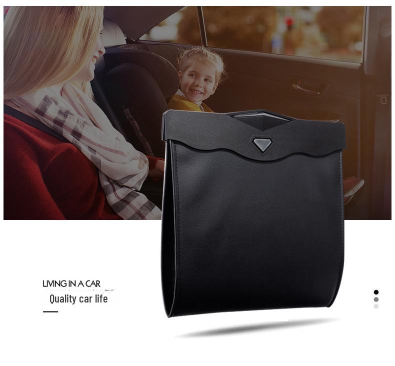 Car Hanging Trash & Storage Bag - Foldable for Front & Rear Seats