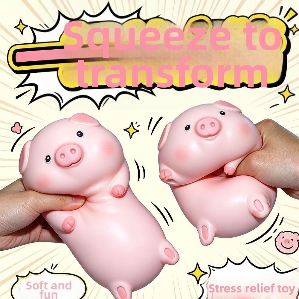 Cute Pig Pinch Le Slow Rebound Squishy Fingertip Toy Pig Squeeze Toy Office Stress and Tension