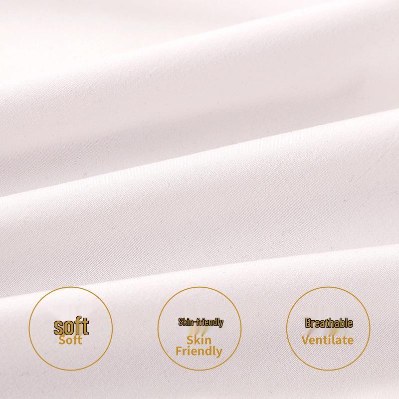 Solid Color Brushed Fitted Sheet Bedding Set - Colorfast, Pilling-Resistant, Three-Piece Mattress Cover