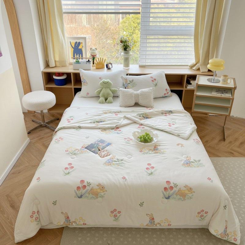 

Детское одеяло класса А, вязаное хлопковое одеяло, можно стирать в машине, летнее детское тонкое одеяло, мягкое дышащее одеяло с героями мультфильмов для детского сада 150x200cm