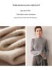 Women's Cashmere Knit Sweater: Soft, Thick, Slimming, and Loose Fit with Saddle Shoulder for Autumn and Winter.