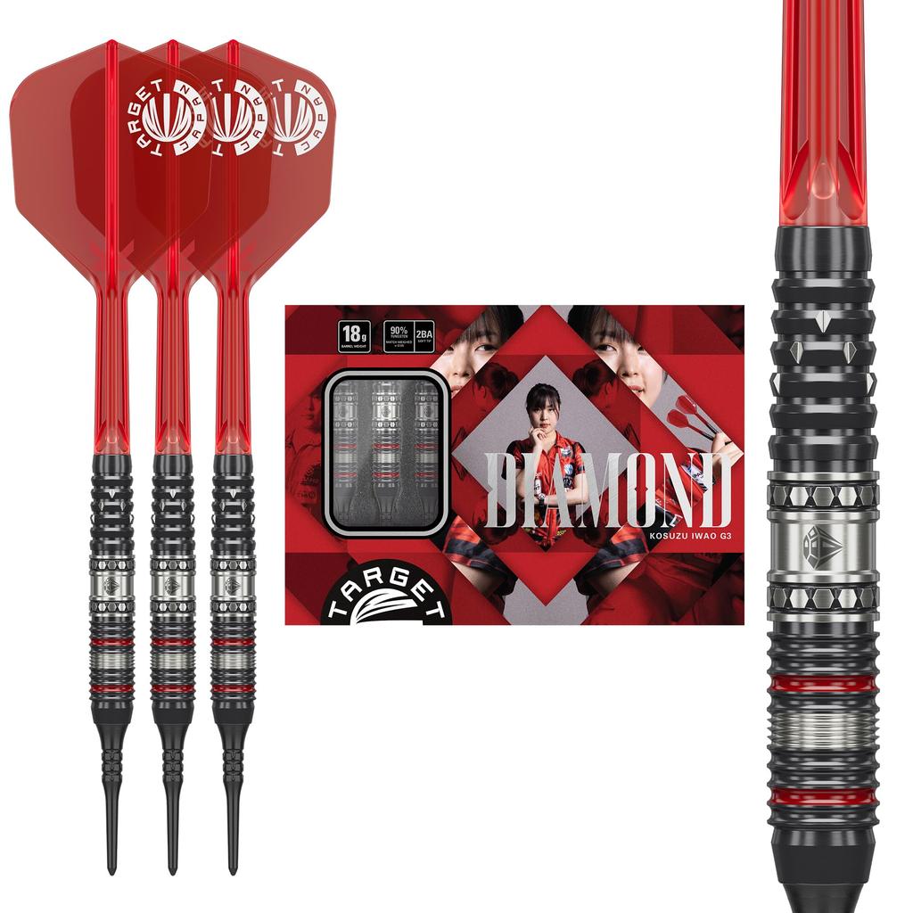 ダーツ TARGET 2BA PRIME SERIES DIAMOND G3 Target Japan PRIME SERIES DIAMOND G3 18G 2BA SOFT TIP DARTS