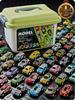 Collector's Edition Storage Bucket: 30 Alloy Pull-Back Racing Cars Tin Set