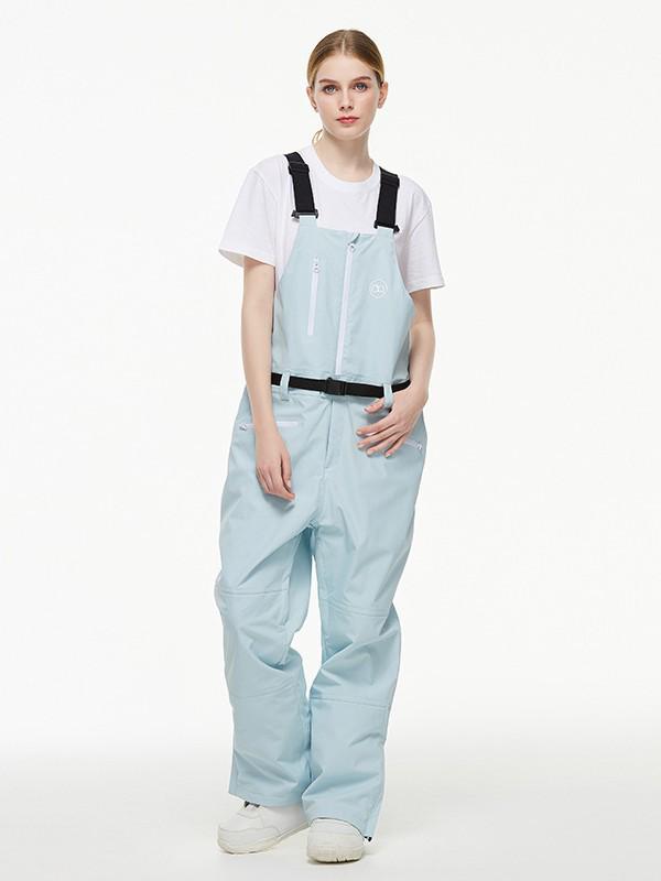 Unisex Waterproof Ski Pants with Suspenders - Warm, One-Piece Snowboarding & Ski Apparel