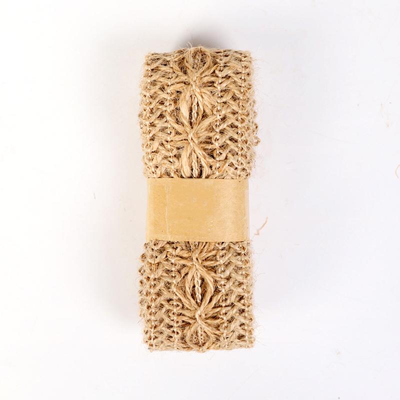 1Pc Retro Decoration Environment Protection Hemp Woven Ribbon Natural Handmade Materials DIY Gift Bow Floral Bouquet Decoration