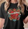 Sacred Heart Shirt, Comfort Colors Catholic Tattoo Tee, Have Mercy On Us Jesus T-shirt, Traditional Flash Art Virgin Mary Faith Gift