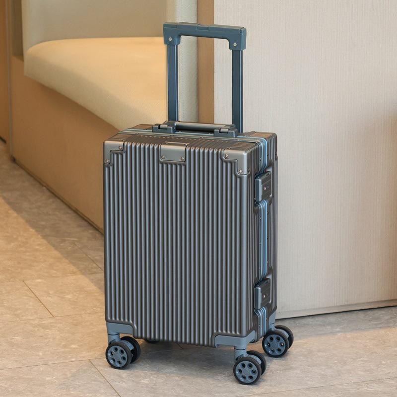 16-inch Pink AirAsia Aluminum Frame Carry-On Suitcase for Men and Women - Approved for Spring Airlines