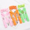 Suspenders Bowtie Set Kids Boy Girl Childrens Christmas Gift Designer Adjustable Y-Back Braces Wedding Clothing Accessories