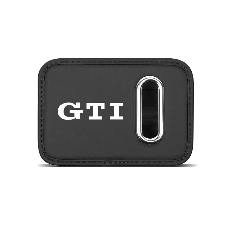 Car Soft Leather Tissue Box Multi Functional Car Door Storage Box Accessories For VW Golf T‑Roc Tiguan Polo Passat T‑Cross MK7 Gj8