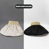 Summer Travel Sunshade Sunblock Hat Large Eaves Anti-Uv Temperament All Empty Top Hat Tidal Sun Hat Children'S Straw Hat