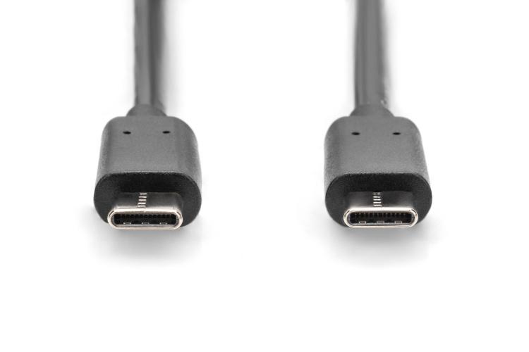 Digitus AK-300138-030-S USB-C Cable, USB-C 2.0 Male Į USB-C 2.0 Male, 3 M, Black