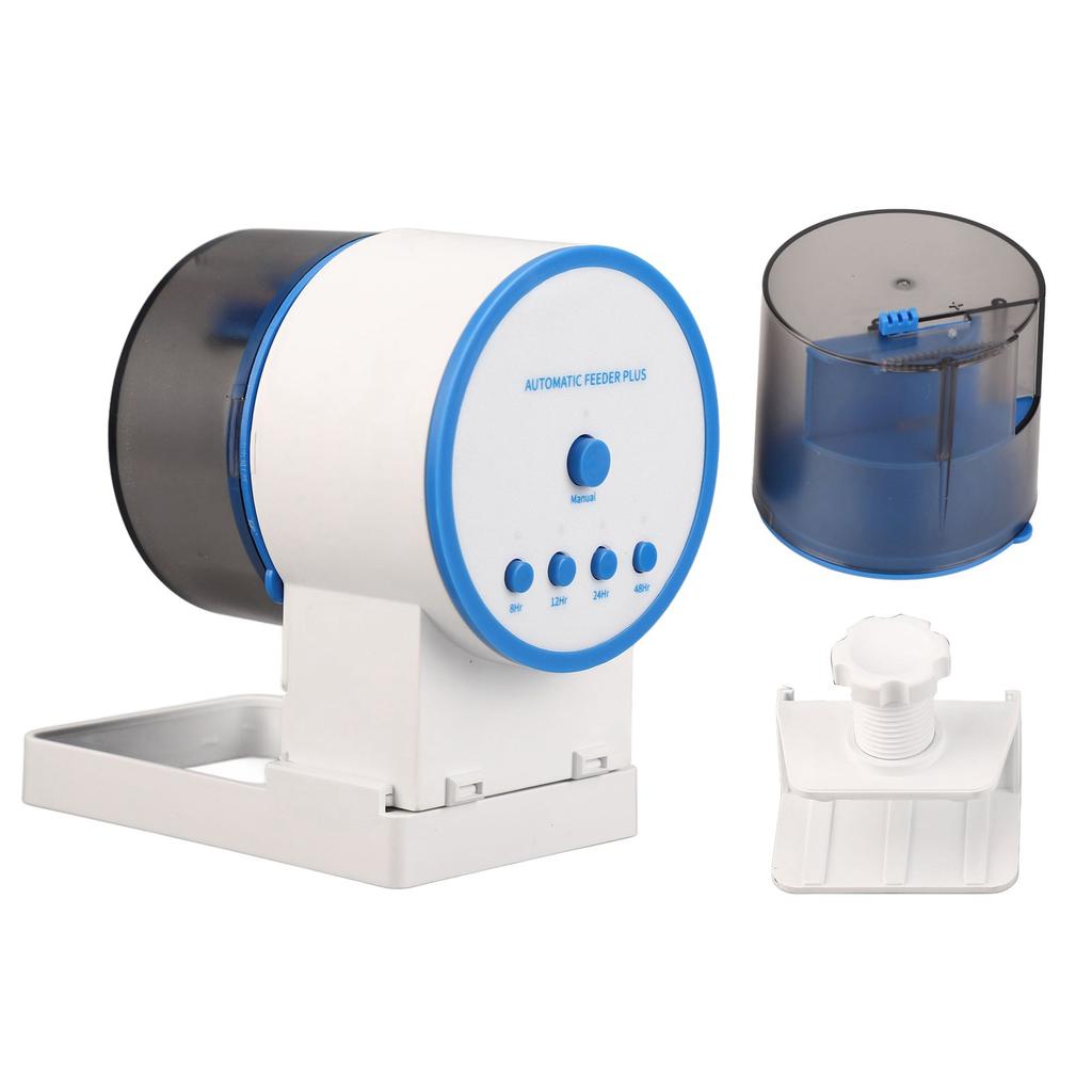 Automatischer Fischfutterspender Batteriebetrieben Einstellbare Zeitschaltung Intelligenz Fischfutterautomat für Fische
