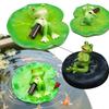 Floating Resin Frog Figurine Lovely Frog Statues Animal Garden Statue for Pond & Yard Decor