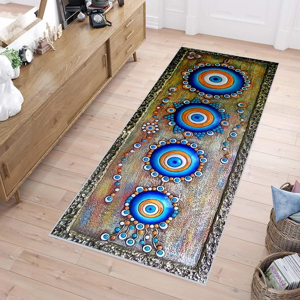

Rovigo Home Моющийся ковер с набивным рисунком RVG1162 80 x 150 синий