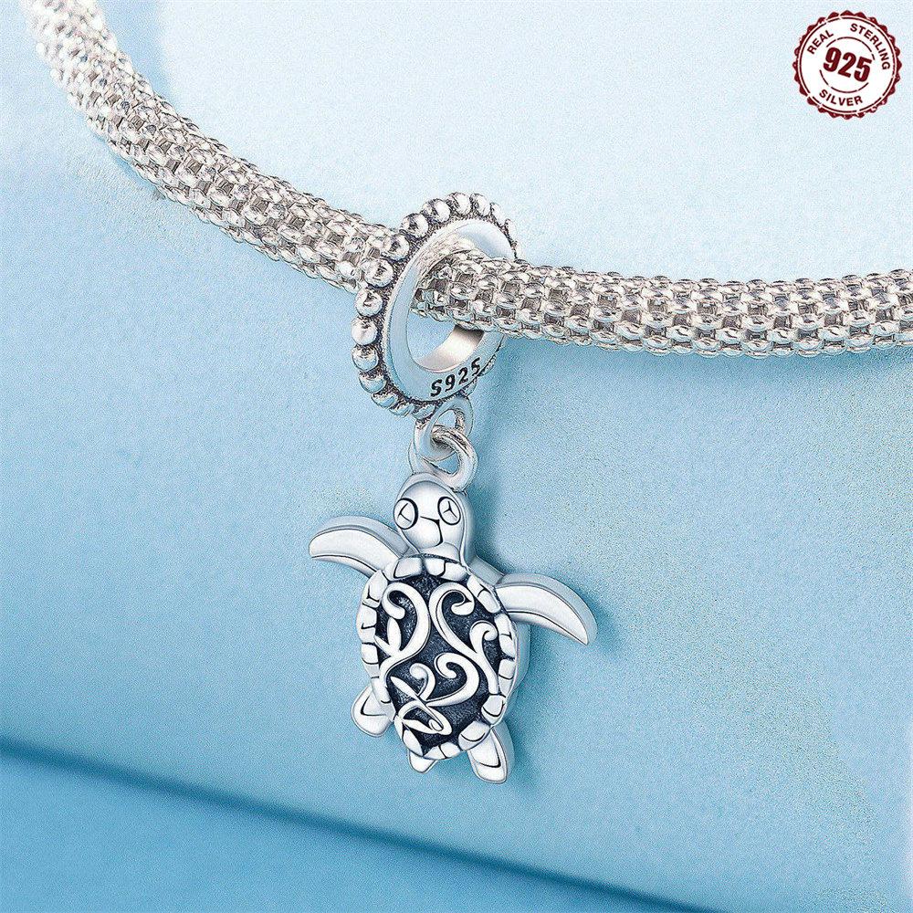 Orginal Copper Sea Shell Turtle Mermaid Charm Bead Charms Compatible With Bracelets Accessories Women Jewellery Making Fine Jewellery Gift