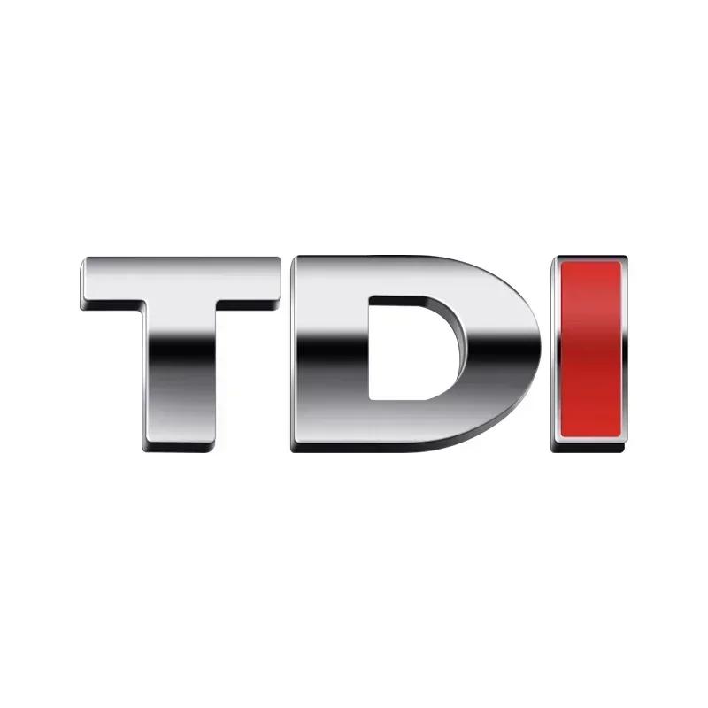 

Hot 2025 New 3D Metal silvery TDI logo car rear Emblem sticker For Volkswagen POLO passat b5 b6 b7 golf 4 5 6 7 vw Tiguan Jetta