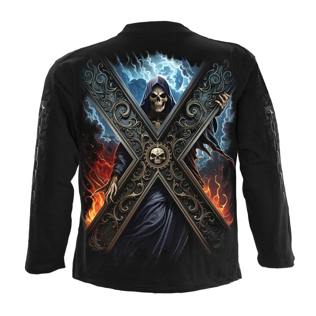 Spiral Direct Unisex Adult Crossed Over Long-Sleeved T-Shirt