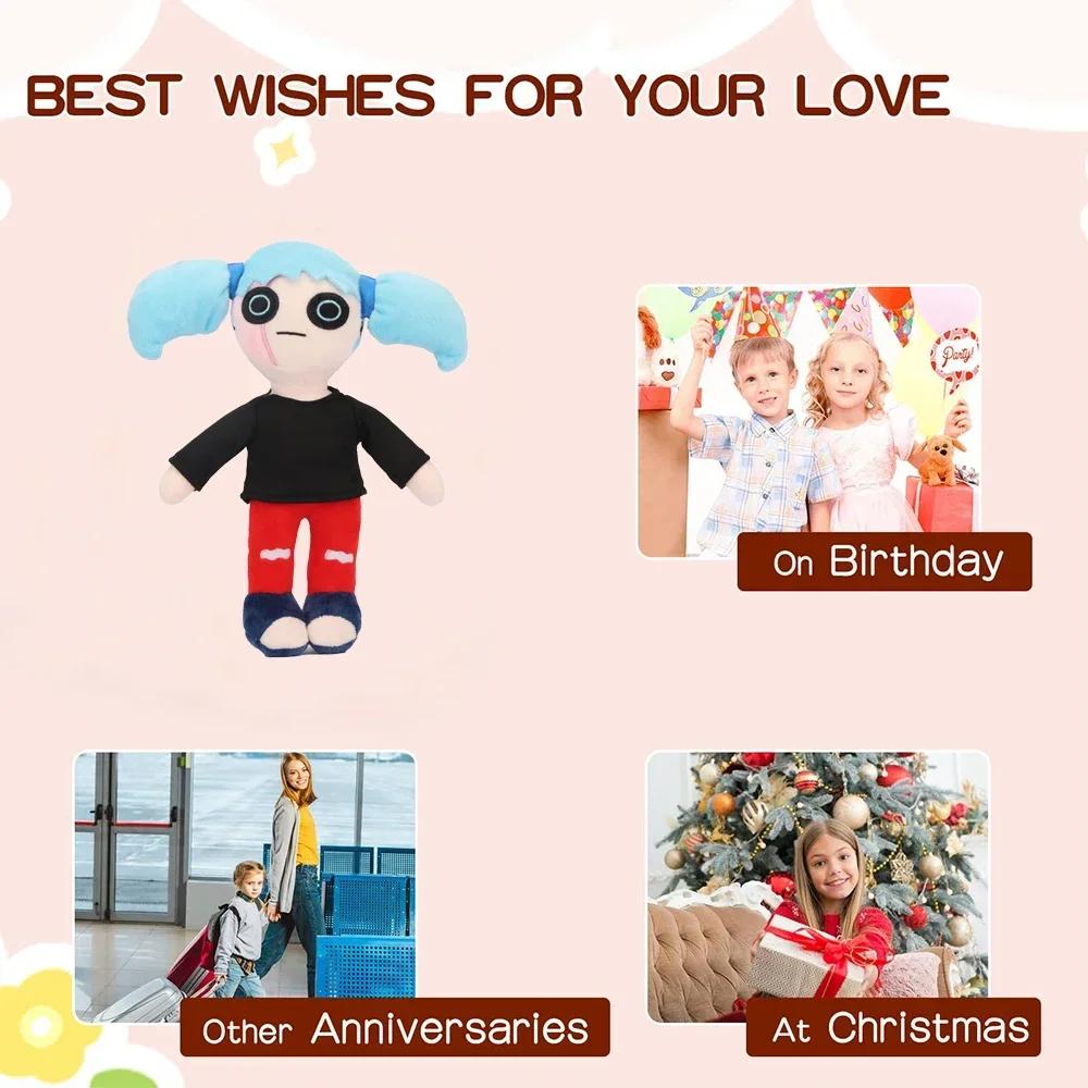 25cm Sally Face Sal Plüschtiere Lebensechte Plüschtiere Beste Sammlung für Spielefans Beste Geschenke Wohnzimmerdekoration Festivalgeschenke