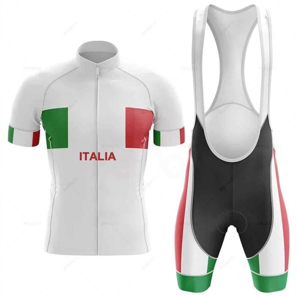 Italia 2026 Maglia da Ciclismo Estiva Uomo Set Corto Ciclismo MTB Abbigliamento Ciclismo Triathlon Roupa Ciclismo Maillot