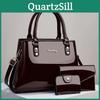 Elegant Women's Pu Bucket Bag Trendy Casual Handbag With Chain And Lock For Daily Use